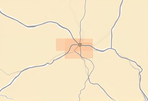 Map illustration showing the location of Virasat Crafts in Jaipur