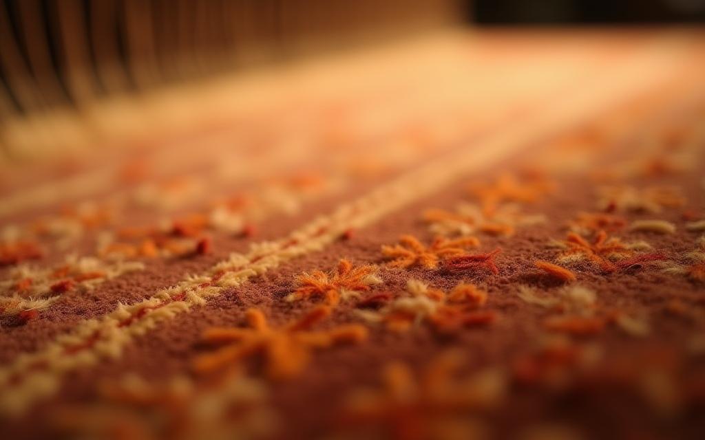 Beautifully crafted rug detail as background for support section