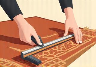 Illustration of a carpet being cleaned for a care guide thumbnail